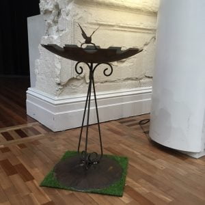 Bird bath scalloped Plough Disc