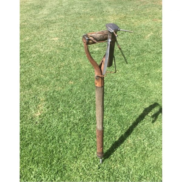 Grasshopper on Shovel Spike